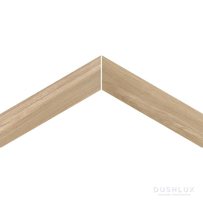 Фото Emilceramica Sleekwood Керамогранит 54x11x0,9см, универсальный, глазурованный, цвет: Chevron 60° Beige