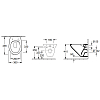 Villeroy&Boch O.novo Унитаз 36х49х35.6см., подвесной, DirectFlush, цвет: альпийский белый