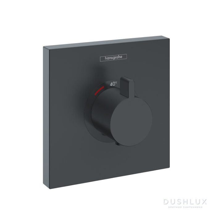 Фото Hansgrohe ShowerSelect Смеситель для душа, встраиваемый, термостатический, цвет: черный матовый