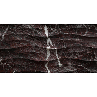 Lithos Design Wavy Натуральный камень 120x60x2см, настенный, материал: мрамор rosso levanto/fondo