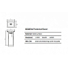 Dea Design Pedestal Basin Раковина 50x40x90см., напольная, без отв., Solid Surface, цвет: Black №16