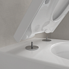 Villeroy&Boch Subway 3 Унитаз подвесной, безободковый, сиденье-в комплекте SoftClosing, с антигрязевым покрытием CeramicPlus, цвет: альпийский белый