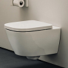 Laufen Meda Унитаз 54x36x35.5см., подвесной, безободковый, смыв Tornado, с сиденьем микролифт, цвет: белый глянцевый