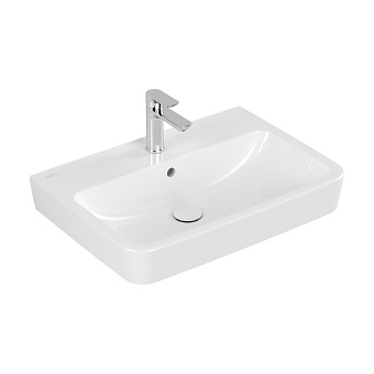 Villeroy&Boch O.novo раковина 65x46x17.5см., 1 отв., подвесная, с переливом, цвет: альпийский белый