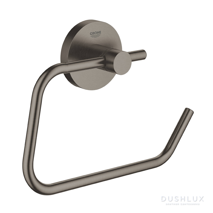 Фото Grohe Essentials Держатель бумаги без крышки, подвесной, цвет: матовый графит
