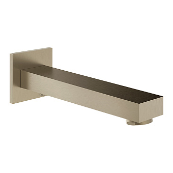 Gessi Inverso Rigato Излив для ванны, настенный, цвет: Brass Brushed PVD