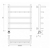 Secado Мерида 1 КСП Полотенцесушитель 50x60 см, электрический, цвет: хром