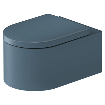 Duravit Millio Унитаз подвесной, 37x57см., декор "Smooth", крепление в компл., цвет: синий матовый