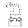 Hansgrohe Focus Смеситель для душа, настенный, на 1 источник, цвет: хром