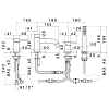 Newform XT Смеситель на борт ванны, 4 отв., с изливом и ручным душем, цвет: PVD copper bronze