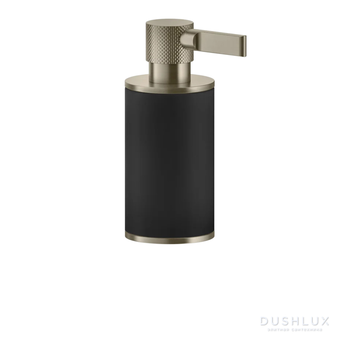 Фото Gessi Inciso Дозатор для жидкого мыла настольный, цвет: черный/finox