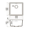 Omoikiri Kata 44-U Кухонная мойка 44x20x42см.,встраиваемая, цвет: leningrad grey