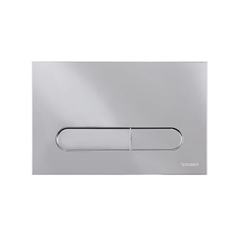 Duravit DuraSystem Beta 100 Клавиша смыва для унитаза, двойной смыв, цвет: хром