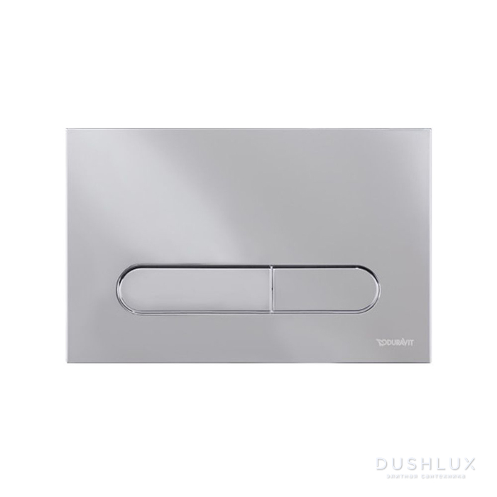 Фото Duravit DuraSystem Beta 100 Клавиша смыва для унитаза, двойной смыв, цвет: хром
