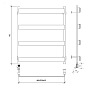 Secado Кродо Полотенцесушитель 60x60 см, электрический, цвет: черный матовый