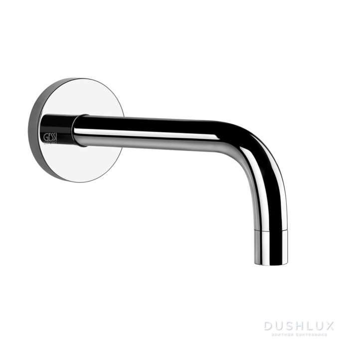 Фото Gessi Emporio Via tortona Настенный излив длинный, цвет: хром