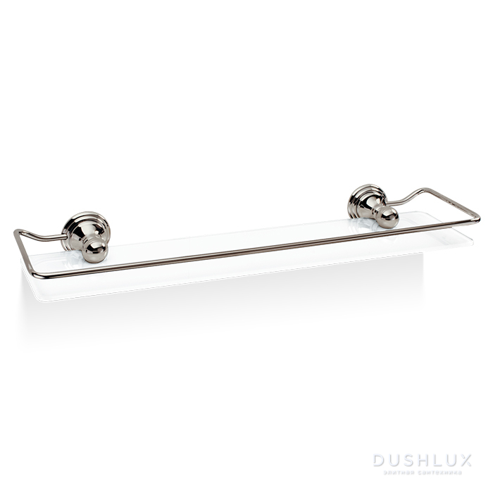 Фото Decor Walther Classic GLA R Полка стеклянная 62x14.5см, подвесная, цвет: никель полированный