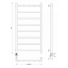 Secado Триада 1 К Полотенцесушитель 60x100 см, электрический, цвет: хром