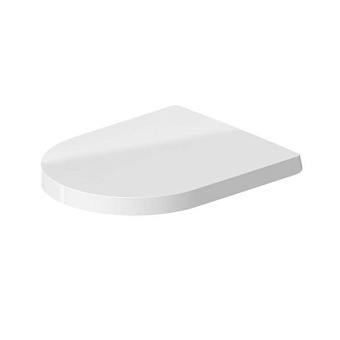 Duravit Me by Starck Сиденье для унитаза, петли: нерж. сталь, с микролифтом, цвет: белый/белый шелковисто-матовый