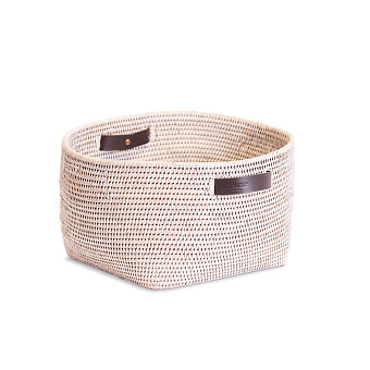 Decor Walther Basket KORB Коробка универсальная 47x44x23см., настольная, цвет: ротанг светлый