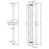 Gessi Emporio shower Штанга для душа, цвет: Finox Brushed Nickel