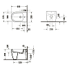 Duravit Qatego Биде напольное 39x60x40 см, 1 отв., Weiß Hochglanz, цвет: белый