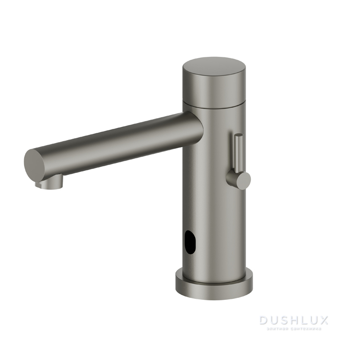Фото Newform Sensitive Смеситель для раковины, 1 отв., электронный, цвет: titanium satin