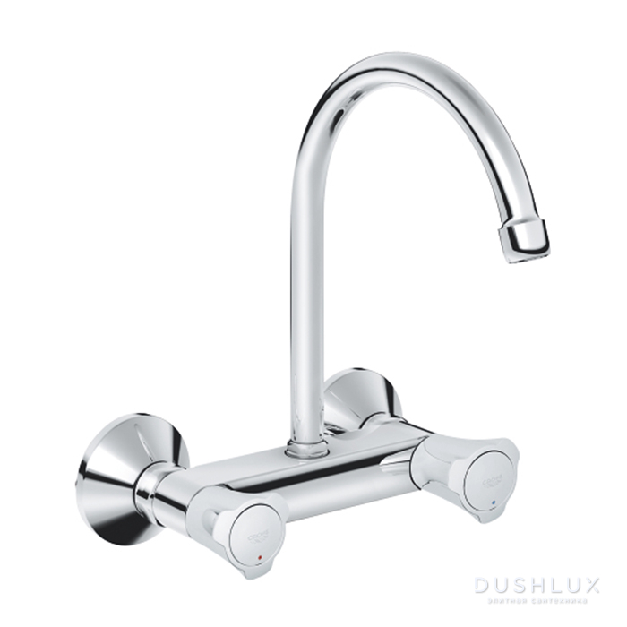 Grohe Costa Смеситель для раковины, настенный, с высоким изливом, цвет ...