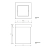 Decor Walther DW 1130 Корзина для бумаги 12x12x15см, с крышкой, цвет: белый матовый