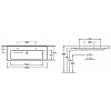 Villeroy&Boch Subway 2.0 Раковина 130х47 см, 2 отв., с переливом, цвет: белый