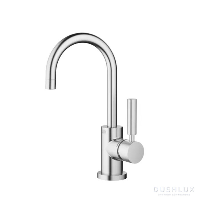 Фото Dornbracht Tara Смеситель для раковины,на 1 отв., с донным клапаном, цвет: Хром сатинированный