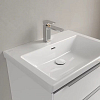 Villeroy&Boch Subway 3.0 Раковина 65х47х16.5см., 1 отв., подвесная, с антигрязевым покрытием CeramicPlus, с переливом, цвет: альпийский белый