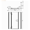 Burlington Britton Дверь на петлях 150x76см., цвет: хром