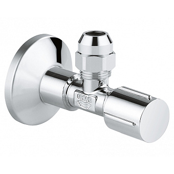 Grohe WAS, Угловой вентиль 1/2"x3/8",1шт., цвет: хром