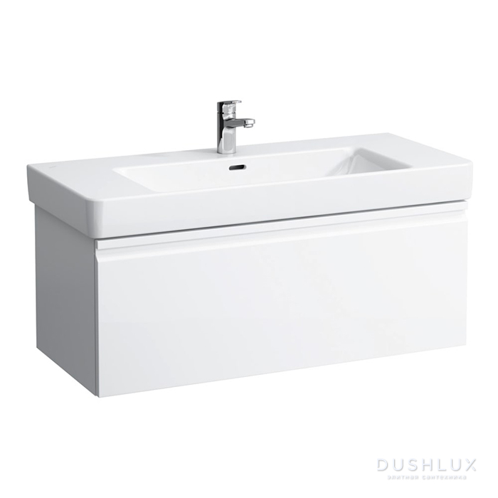 Фото Laufen Pro S Тумба с раковиной 101х45х39см., подвесная, 1 ящик, цвет: белый матовый