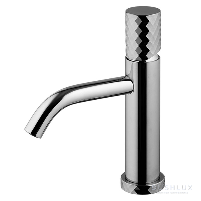 Фото Fima Carlo Frattini Spillo Tech Смеситель для раковины, на 1 отв., XS, с донным клапаном, цвет: хром