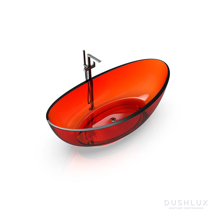 Фото Knief Oval Shape Ванна 180х93x56см., отдельностоящая, из полимерного материала, цвет: Jaspis # 070