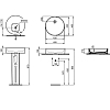 Ideal Standard Conca Раковина 45х12см., накладная, без отв., круглая, с крепежом, цвет: белый матовый