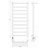 Secado Триада 1 КСП Полотенцесушитель 40x120 см, электрический, цвет: хром