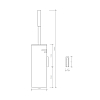 Decor Walther DW 98 N Туалетный ершик, подвесной, цвет: хром