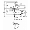 Grohe Eurosmart Смеситель для раковины, на 1 отв., донным клапаном и энергосберегающим картриджем, цвет: хром