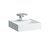 Laufen Kartell Раковина 46x46х12 см, 1 отв., без перелива, со скр сливом, цвет: белый