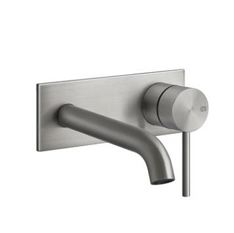 Gessi 316 Встраиваемый смеситель с изливом 147мм, цвет: steel brushed