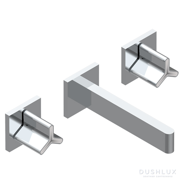 THG ICON-X TITANE Смеситель для раковины, настенный, цвет: хром ( U7L ...