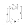 Keuco Royal T1 Зеркальный шкаф с подсветкой 50.5x70x14.3см, петли справа, подвесной, цвет: зеркало