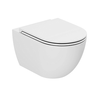 AZZURRA COMODA Унитаз подвесной безободковый 51,5x36см, цвет: белый