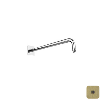 Almar Arms Кронштейн для верхнего душа, настенный 42см., с квадратным отражателем, цвет: латунь брашированная PVD