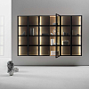 Falper Butler Шкаф подвесной, 20х80х150см., с 2 дверцами, 3 полочки, цвет: rovere