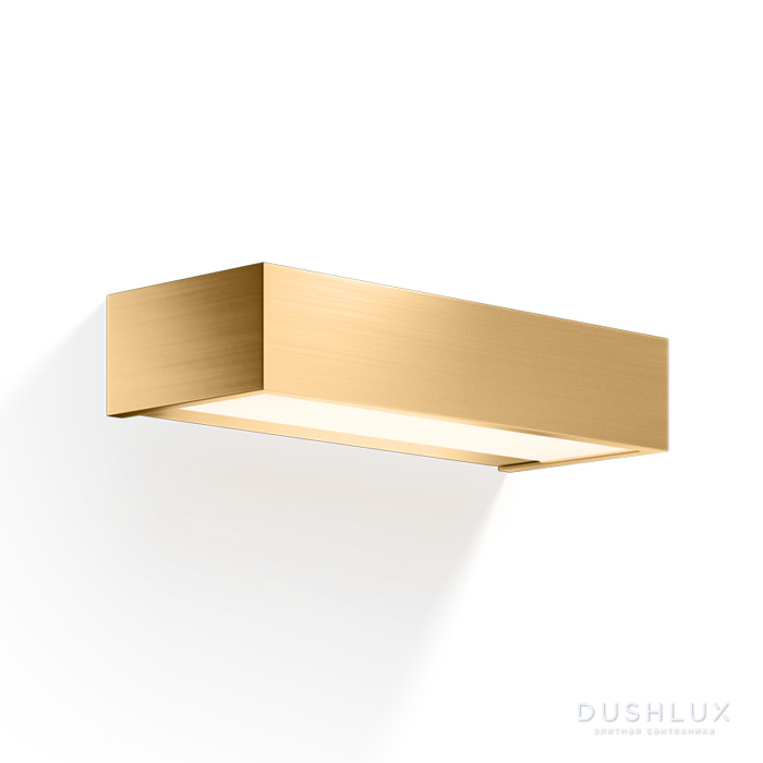 decor walther box 25 n led svetilnik nastennyj 25x10x5sm svetodiodnyj 1x led 16w cvet zoloto matovoe