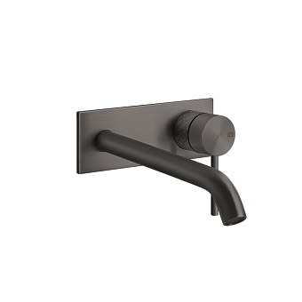 Gessi 316 Встраиваемый смеситель для раковины с изливом 200-170мм, цвет: brushed black metal pvd